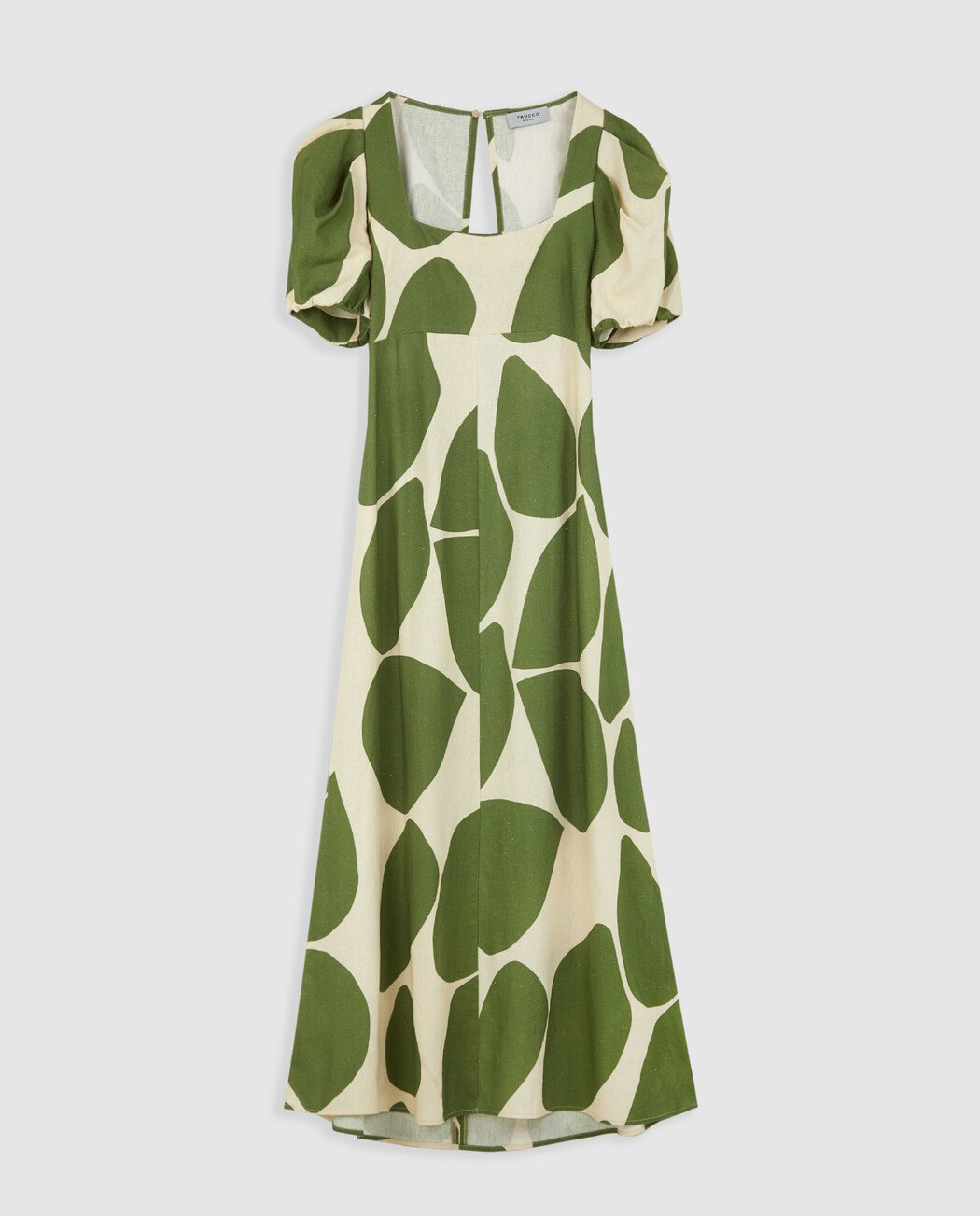 VESTIDO VUELO DE TEJIDO FIBRA NATURAL