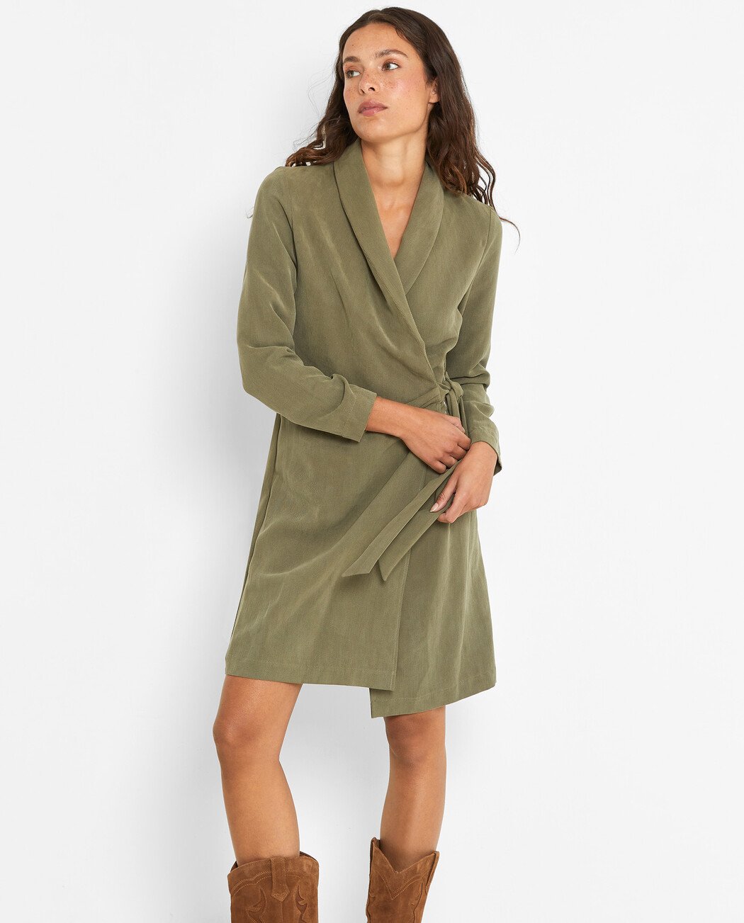 VESTIDO MIDI CRUZADO