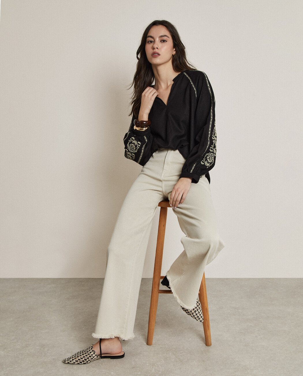PANTALÓN DENIM CULOTTE