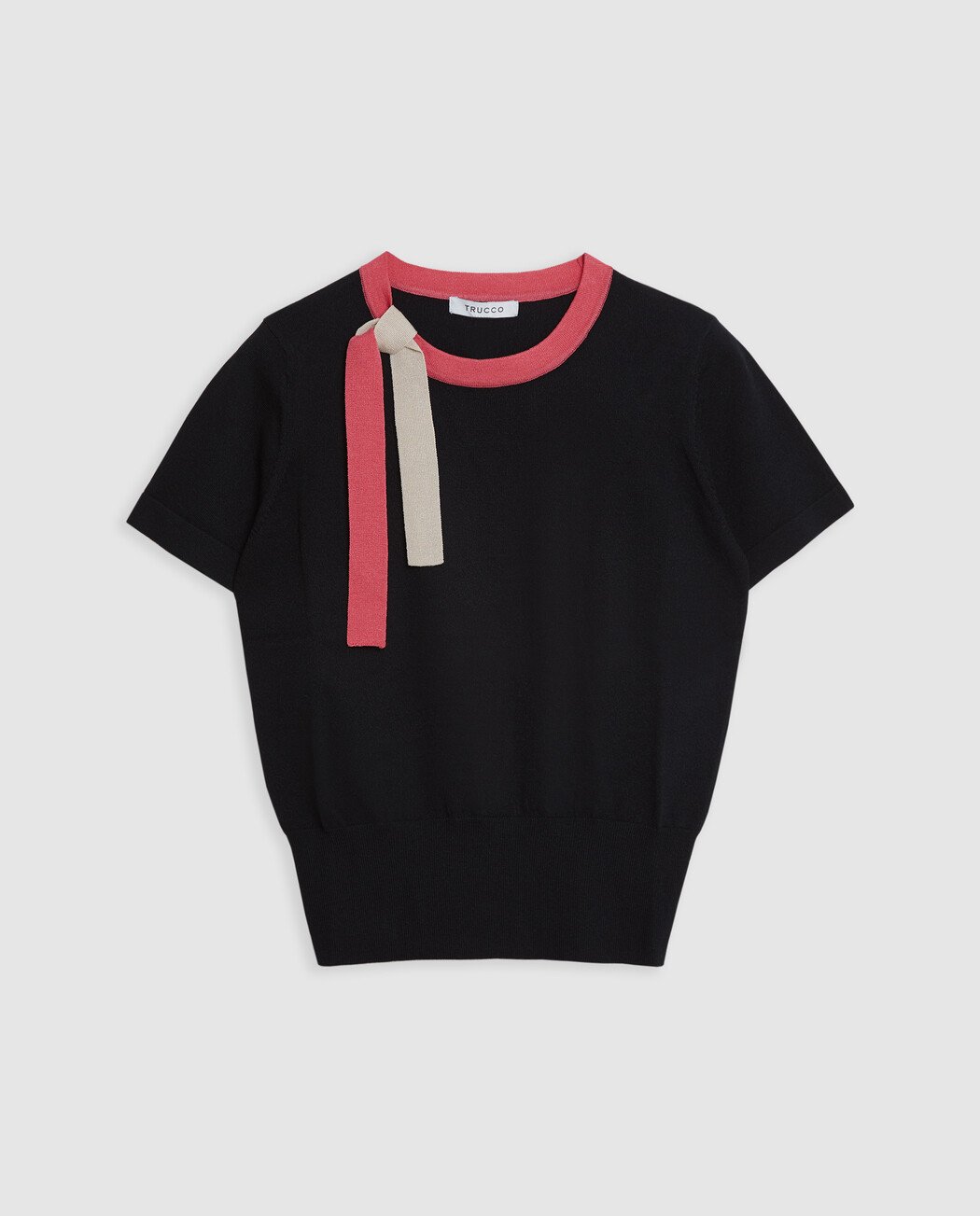 CAMISETA CON LAZO BICOLOR