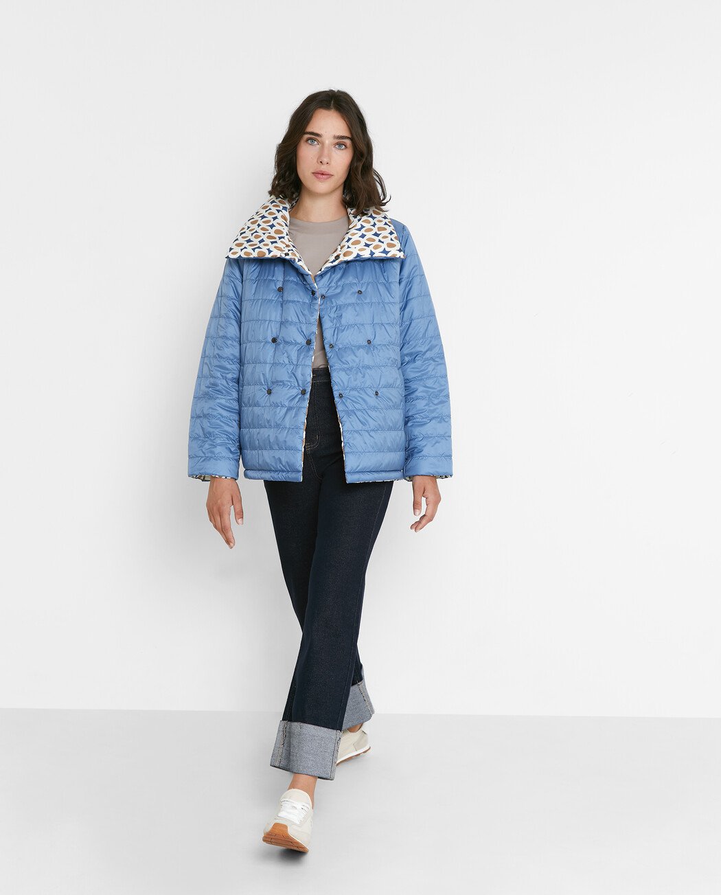 ABRIGO ACOLCHADO REVERSIBLE