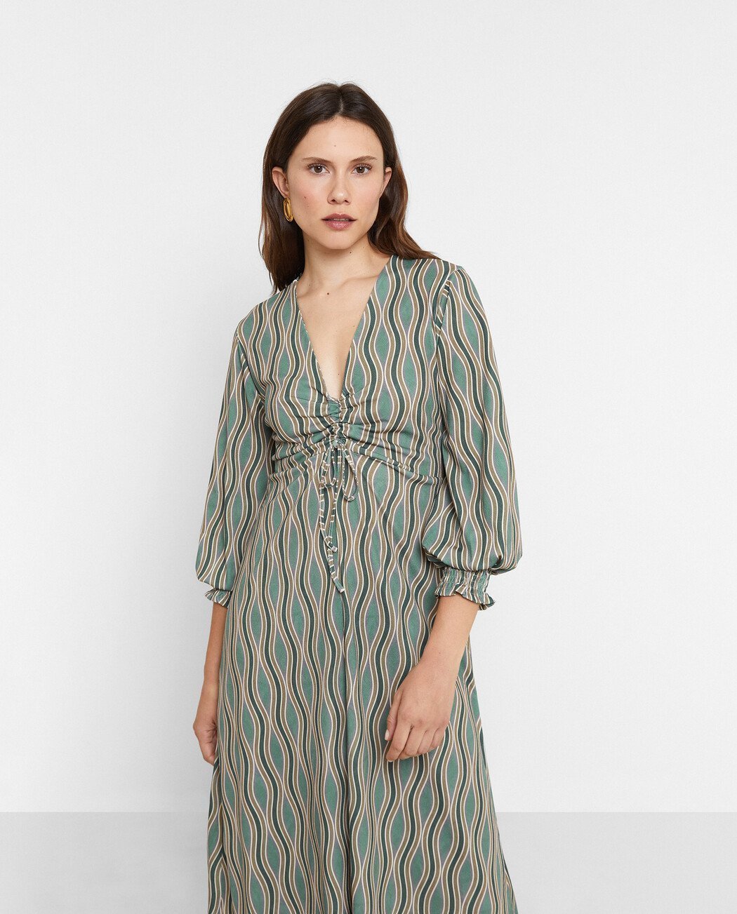 VESTIDO MIDI ESTAMPADO