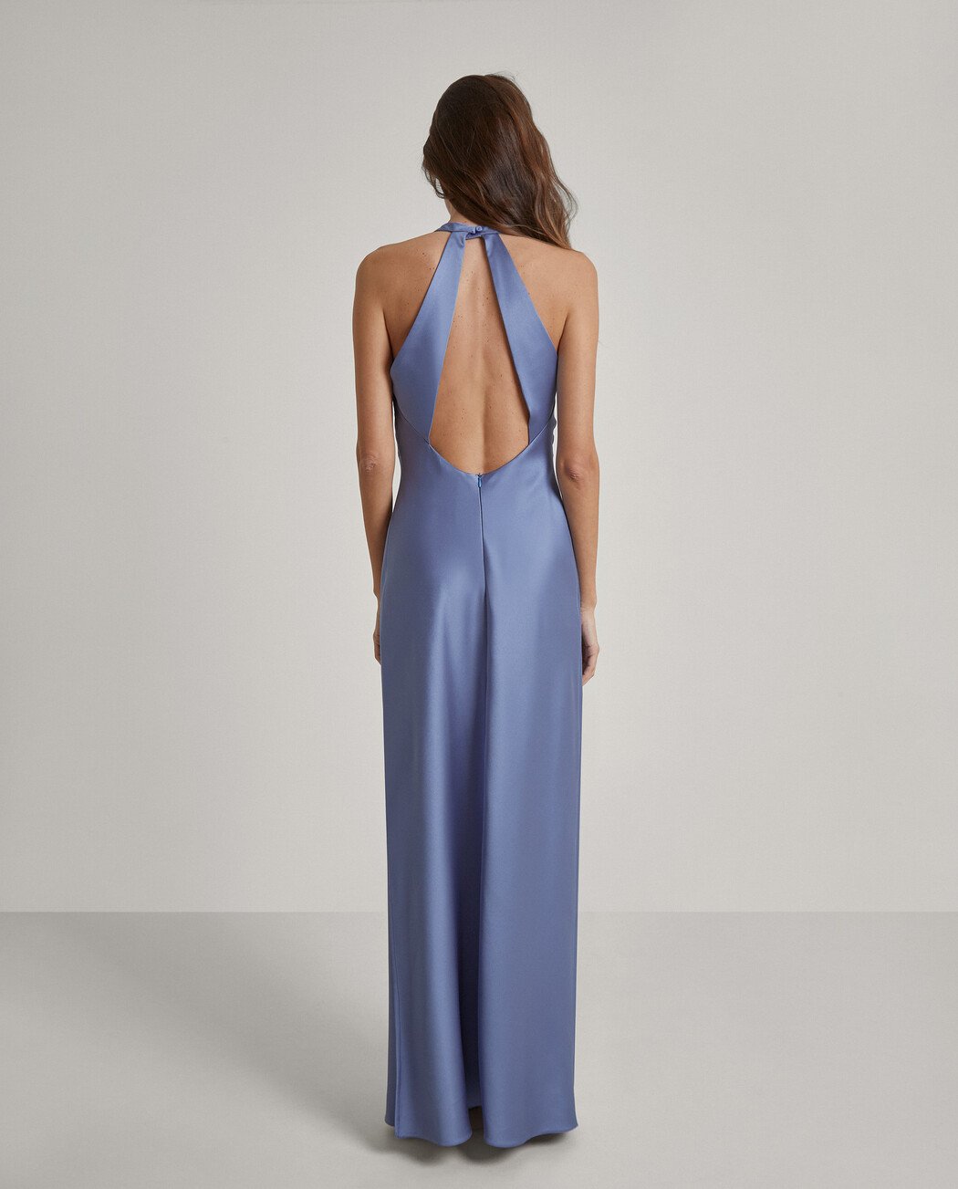 VESTIDO LARGO CUELLO HALTER